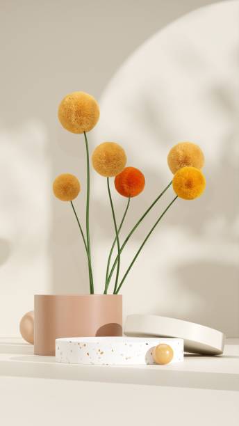 istock 3D illustration of empty space podium display for product, natural background 1459305873