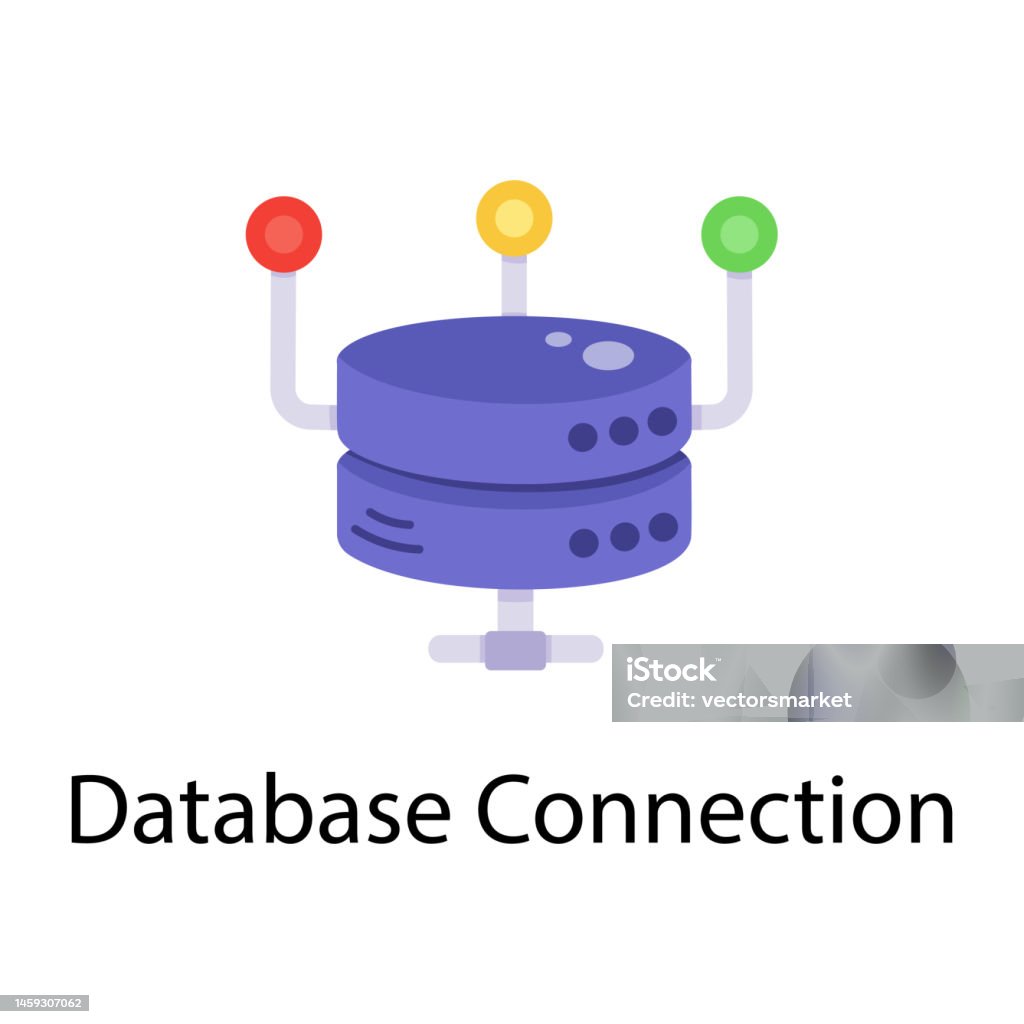 Database Connection Stock Illustration - Download Image Now - Computer ...