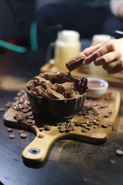 istock Mini Churro Sticks With Chocolate Ganache - Product Photography 1459307928