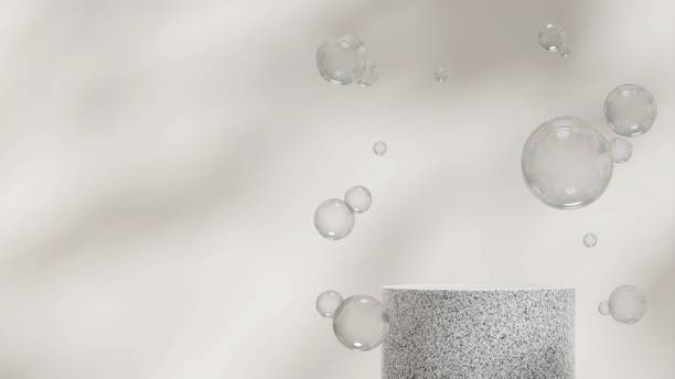istock 3d rendering of Minimal terrazzo and concrete texture podium steps on gray background 1459309088