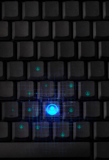 istock Social Media Connections on black computer keyboard 1459309628