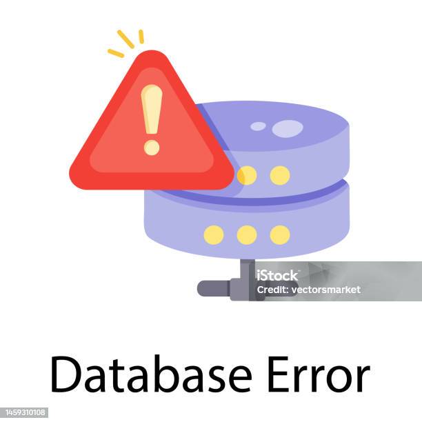 Fatal Error Database Database Error Stock Illustration - Download Image Now - Data, Data ...