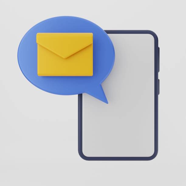 istock Illustration of an email icon on a gray background 1459310110