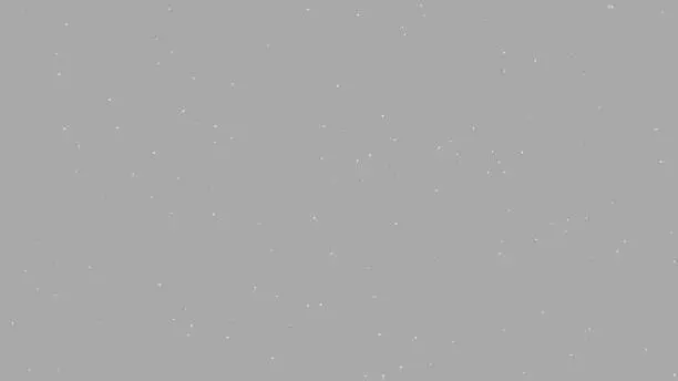 Vector illustration of snow over gray sky