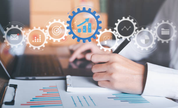 istock Startup or small business entrepreneur,Check sales and check business growth reports,order management in online stores,shopping on the internet,Selling online on Internet,SME,shipping boxes,e-commerce 1459314262
