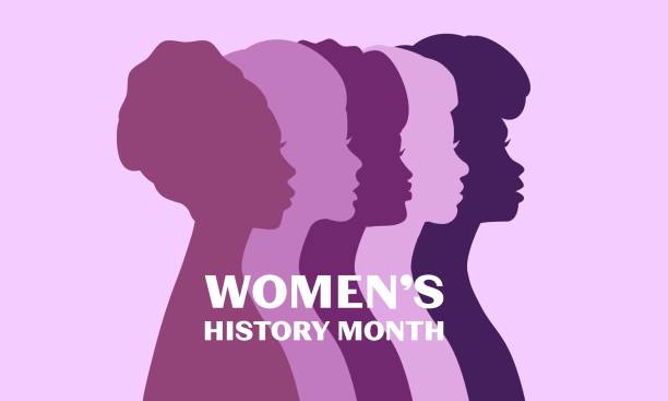 Women's History Month - card, poster, template, background. Vector EPS 10 Women's History Month - card, poster, template, background. Vector EPS 10 women history month stock illustrations