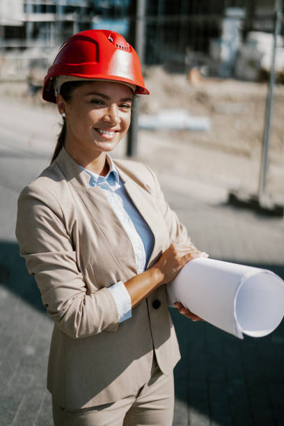istock Female engineer with her equipment 1459316860