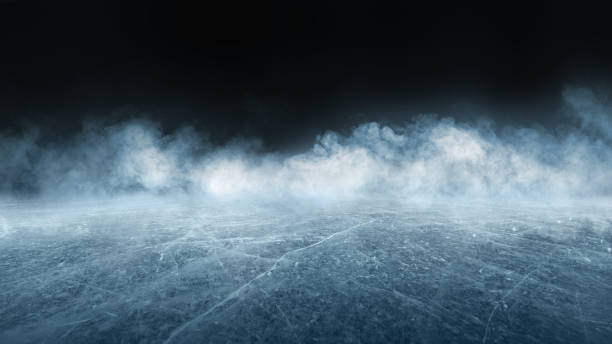 patinoire de hockey arène sportive terrain vide - stade - man made ice photos et images de collection
