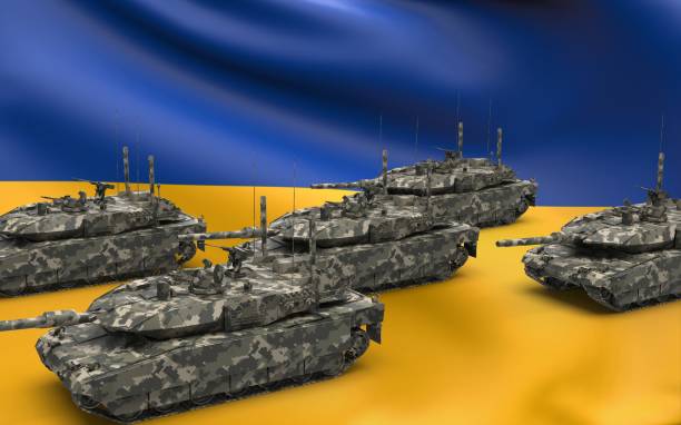 istock Leopard tank Ukraine division 3d illustration 1459318582