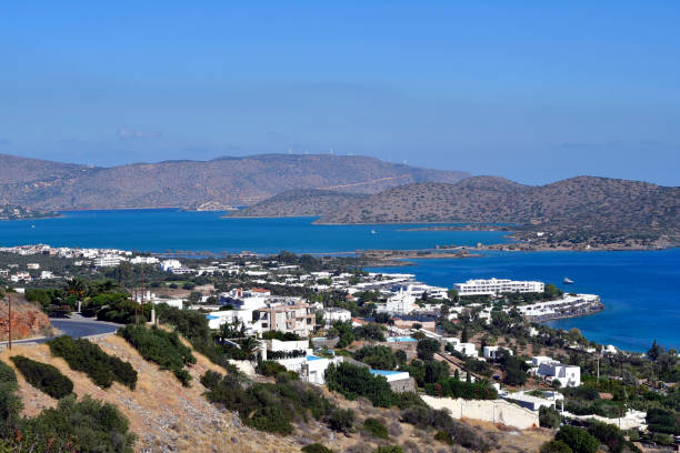 istock Greece, panorama Elounda with Kalydon Peninsula 1459325904