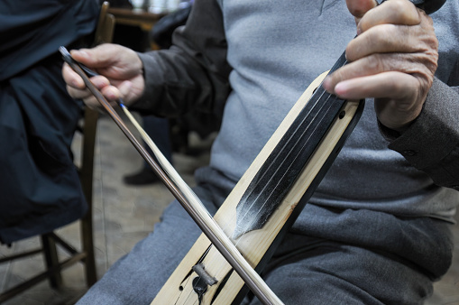 Kemenche (Lyra), stringed bowed musical instruments originating in the Eastern Mediterranean and Black Sea, particularly in Armenia, Greece, Iran, Turkey, and Azerbaijan.