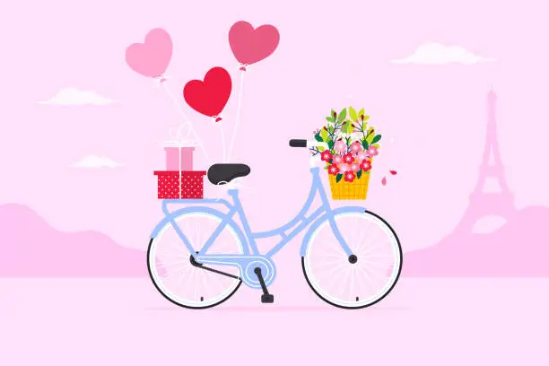Vector illustration of Valentine's Day background.