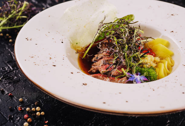 istock Barbecue dry aged wagyu flank steak with pineapples 1459332960