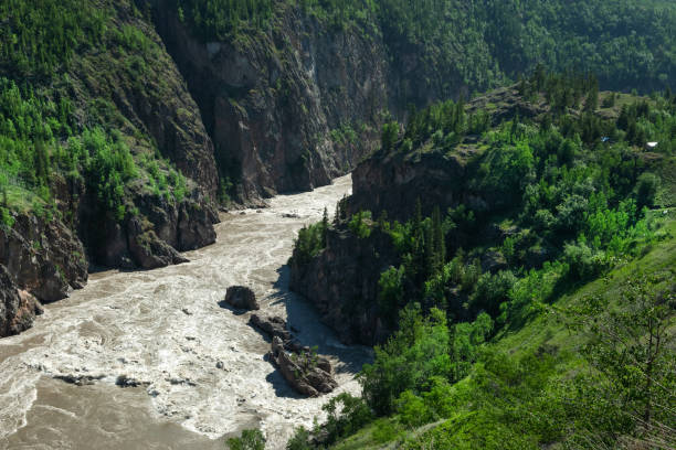 Grand Canyon of Stikine river near Telegraph Creek in northern British Columbia, Canada