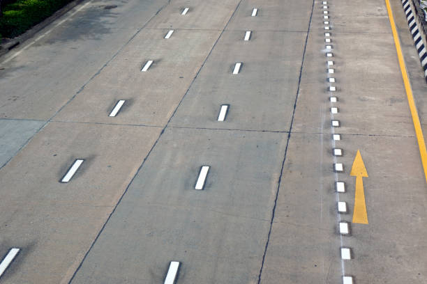 Empty highway in Bangkok, Thailand