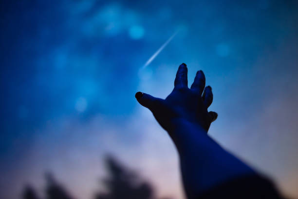 istock Enjoying night sky and Milky Way stars. 1459339301
