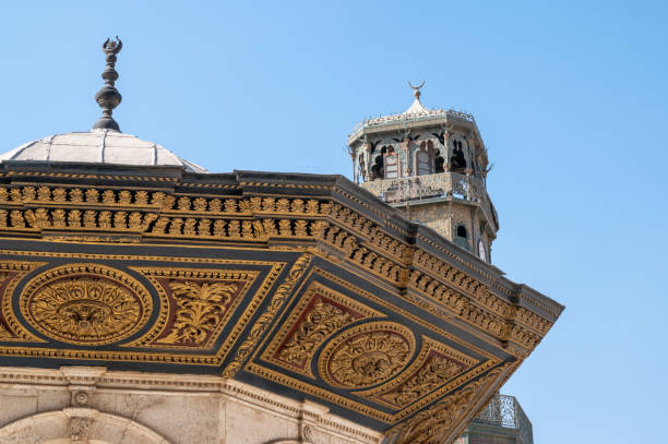 Internal view in Al-Hakim mosque in Islamic Cairo, Egypt