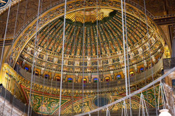 Biggest mosque in Cairo. galleries and clock