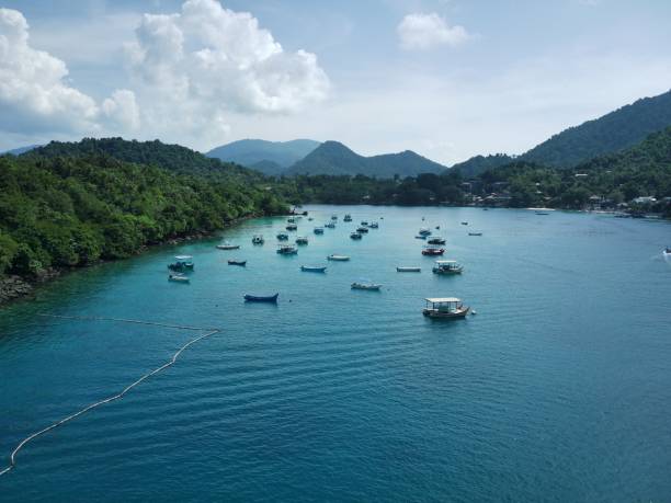 istock Fishing boats on Rubiah Island 1459347094