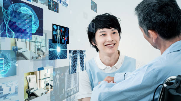 istock Medical technology concept. Long-term care technology. Essential worker. 1459347353