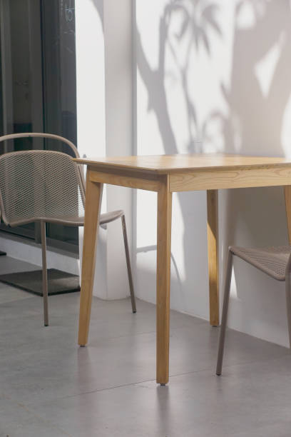istock chair and desk in close up corner 1459354866
