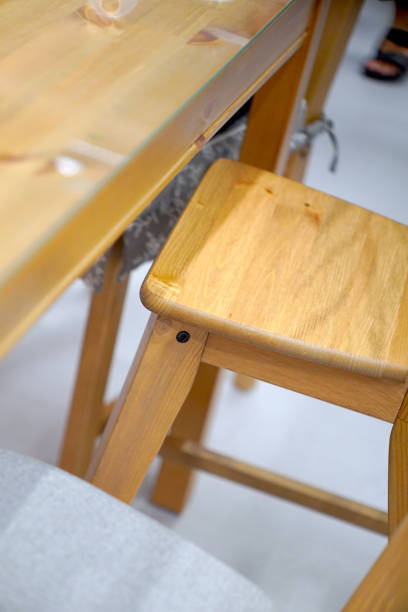 istock chair and desk in close up corner 1459354894