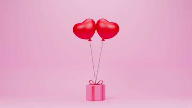 istock valentine day pink box two red balloons on pink background.3d render 1459356692