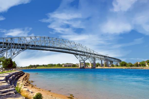 istock International Bridge taken  from the Canada 1459364450
