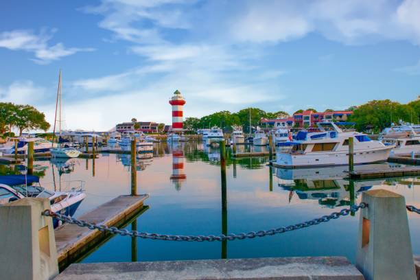istock Lighthouse at Harbor Town-Hilton Head, South Carolina 1459364533