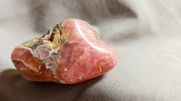 istock Rhodochrosite mineral stone on collection 1459365603