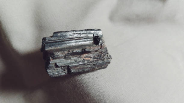 istock Black tourmaline mineral on collection 1459366961
