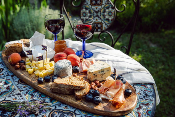 istock Cheese board for garden party 1459384332