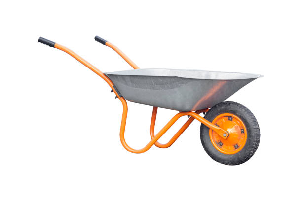 istock construction wheelbarrow, garden wheelbarrow isolated from background 1459390606