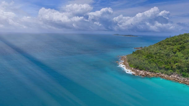 istock Seychelles Beach, aerial view from drone on a beautiful sunny day 1459394433