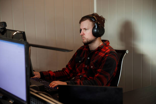 istock Close up of a young gaming man 1459394664