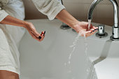 Woman Filling Bathtub