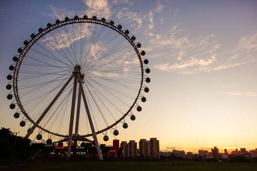 Sao Paulo, Brazil: Roda Rico, largest Ferris wheel in Latin America, at Villa Lobos Park.