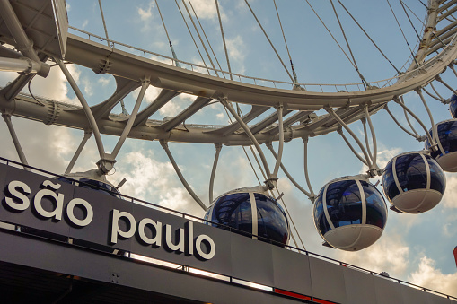 Sao Paulo, Brazil: Roda Rico, largest Ferris wheel in Latin America, at Villa Lobos Park.