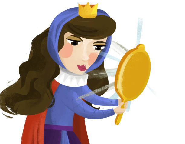 cartoon scene with princess smiling illustration cartoon scene with princess smiling illustration for children minion smile stock illustrations