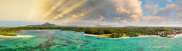 istock Mauritius Island aerial view 1459403936