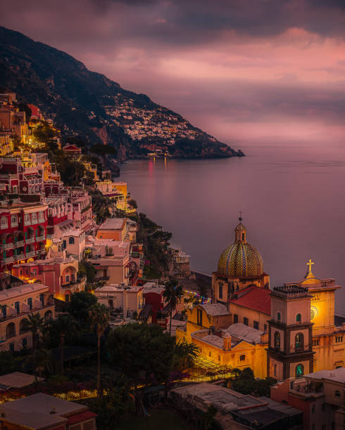 istock Nightscape Magical Lights in Positano Italy 1459406733