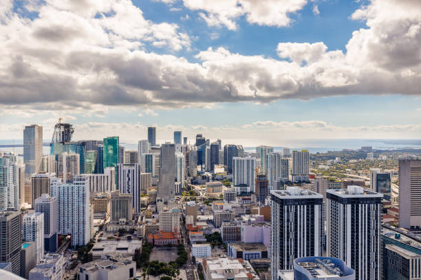 istock Aerial drone view of Downtown Miami 1459416061