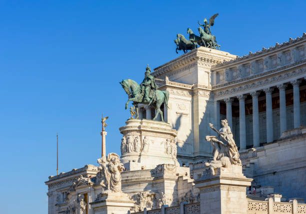 istock Vittoriano monument on Venice square in Rome, Italy 1459420683