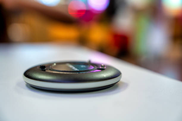 istock Close up of a wireless queue calling system for for coffee shops and fast food restaurant service call 1459423820