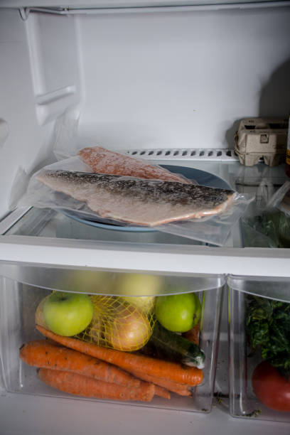 istock frozen salmon in the fridge 1459427543