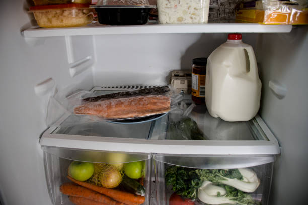 istock frozen salmon in the fridge 1459427611