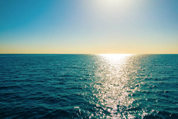 istock Idyllic seascape. Blue sea and clear sky. 1459437958