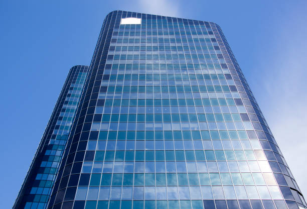 istock Auckland Blue Color Glass Covered Skyscraper 1459446596