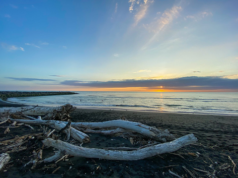 Sunset at Castlecliff Beach, Whanganui
