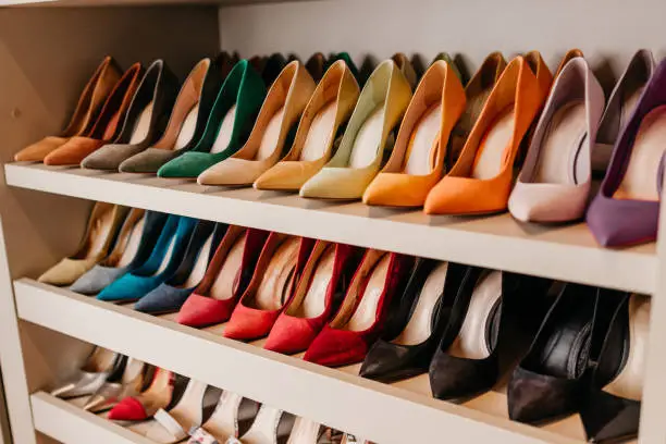 Photo of Organization - Shelves with shoes organized and lined up